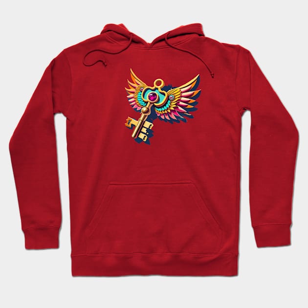 Magic Flying Key Hoodie by CatCoconut-Art